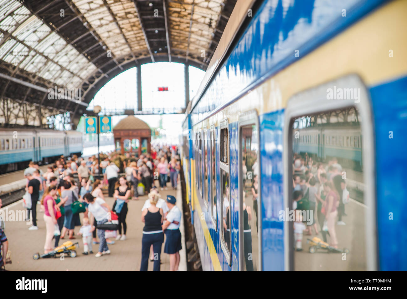 Lviv central rail station hi-res stock photography and images - Alamy
