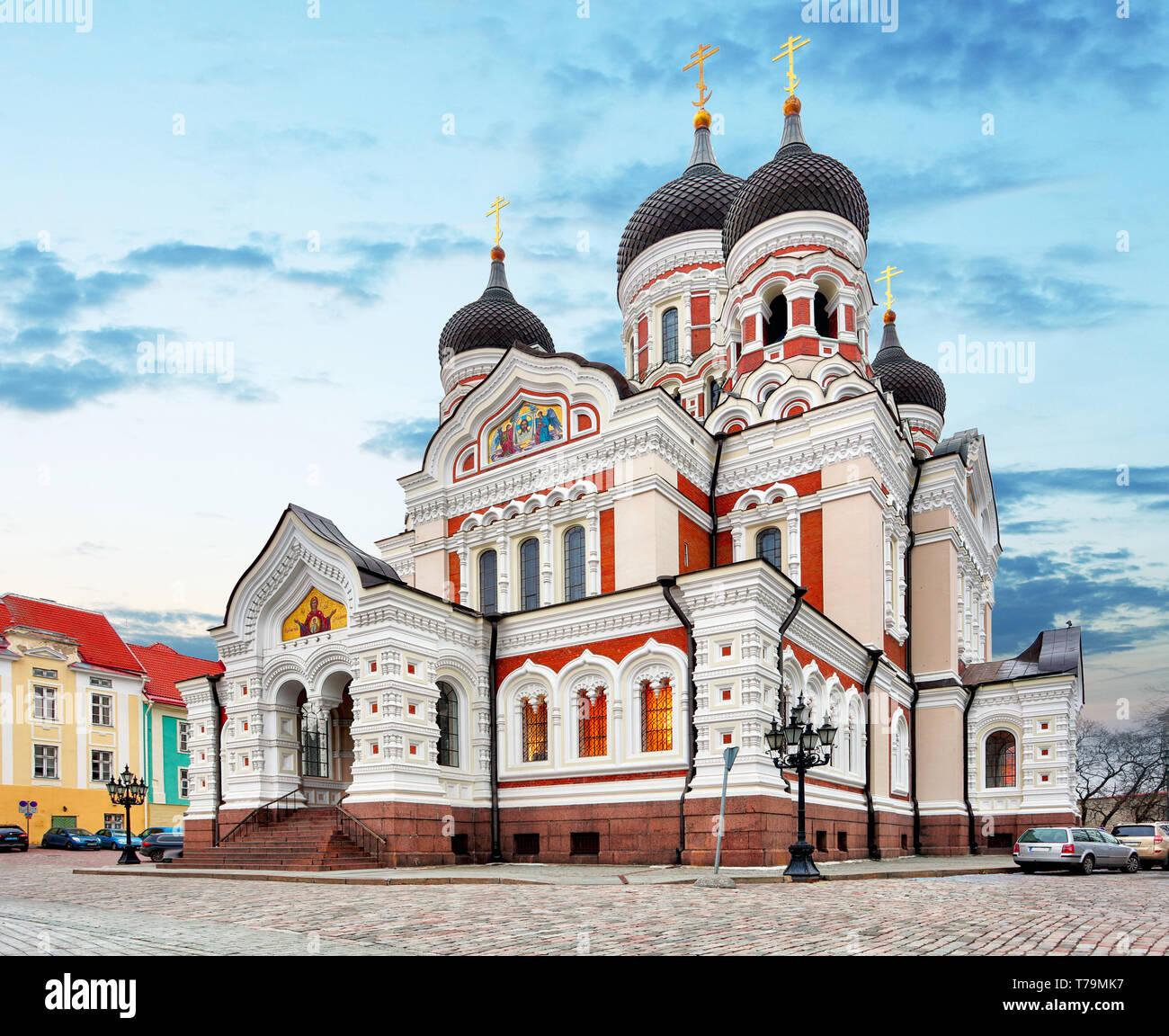 Alexander Nevsky Cathedral in the Tallinn Old Town, Estonia Stock Photo