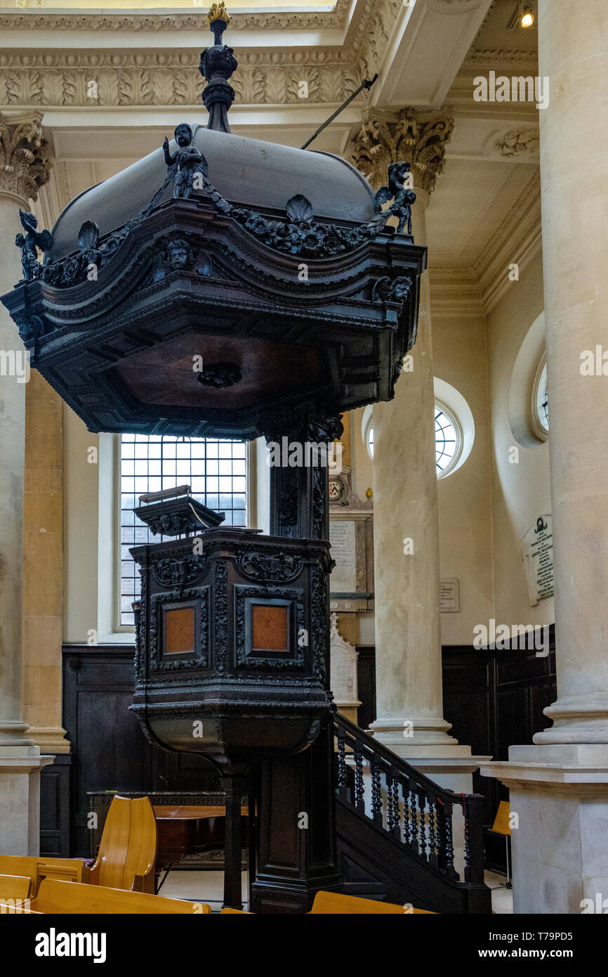 Parish Church of St Stephen Walbrook, 39 Walbrook, London Stock Photo