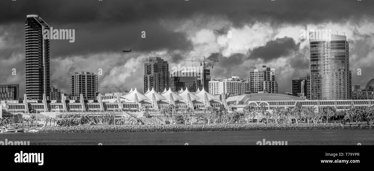San Diego Convention Center and hotels at the oceanfront CALIFORNIA