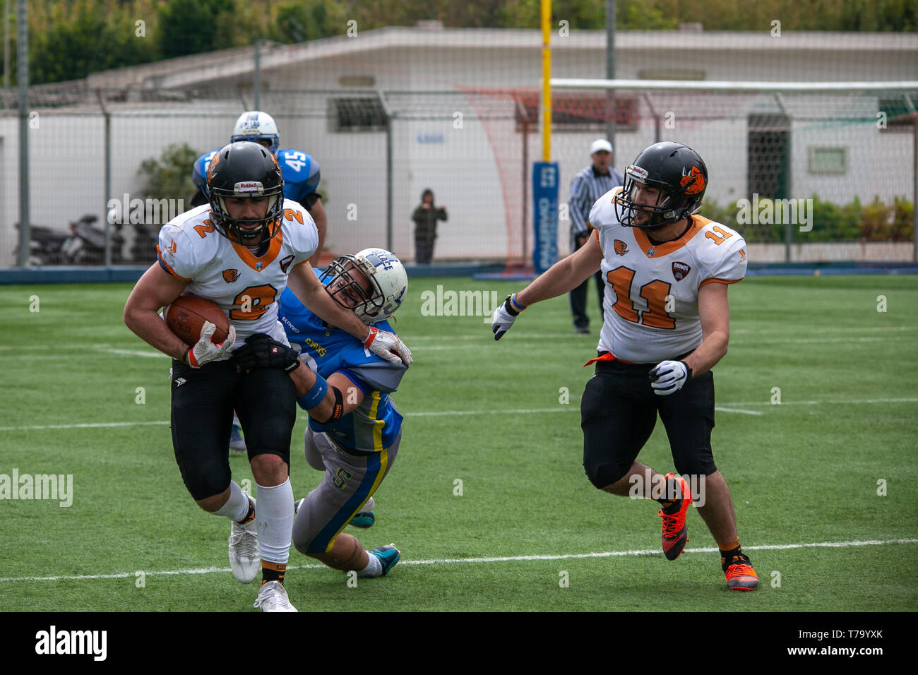 The american Football Team Sharks Palermo during a training Stock Photo -  Alamy