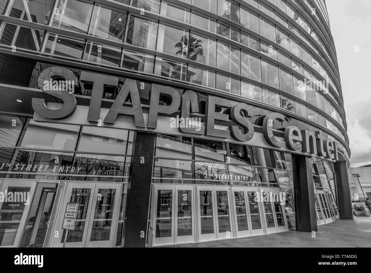 Staples center Black and White Stock Photos & Images Alamy