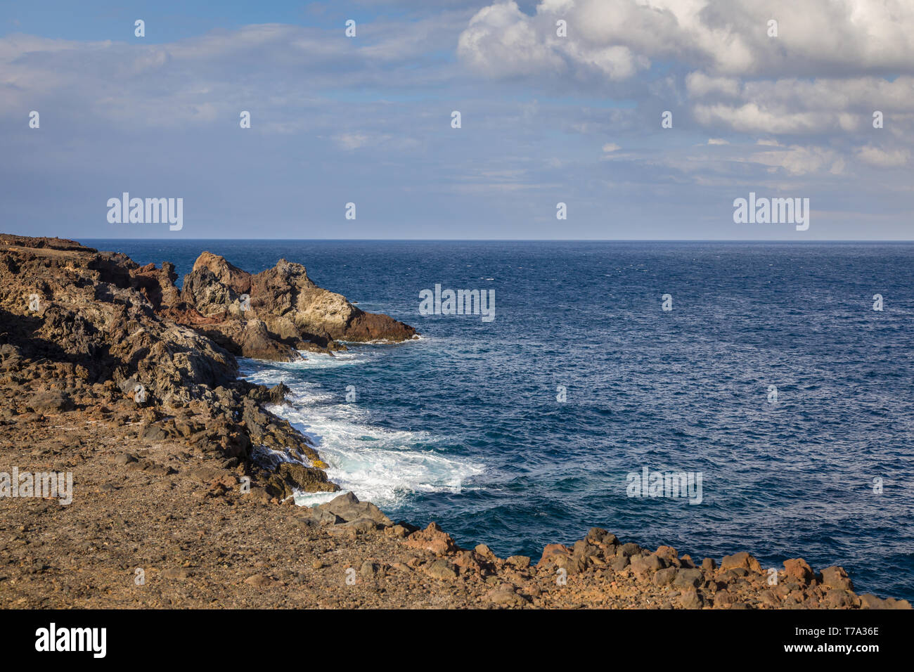 Coast of Tenerife in the village of Poris de Abona, Canary Island, Spain Stock Photo