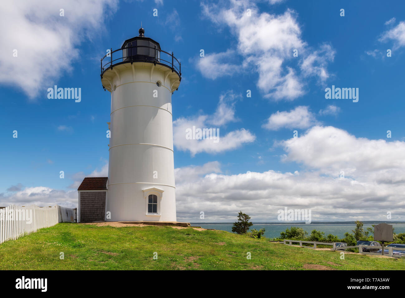 Nobska Point Lighthouse, Cape Cod, Massachusetts, USA. Stock Photo