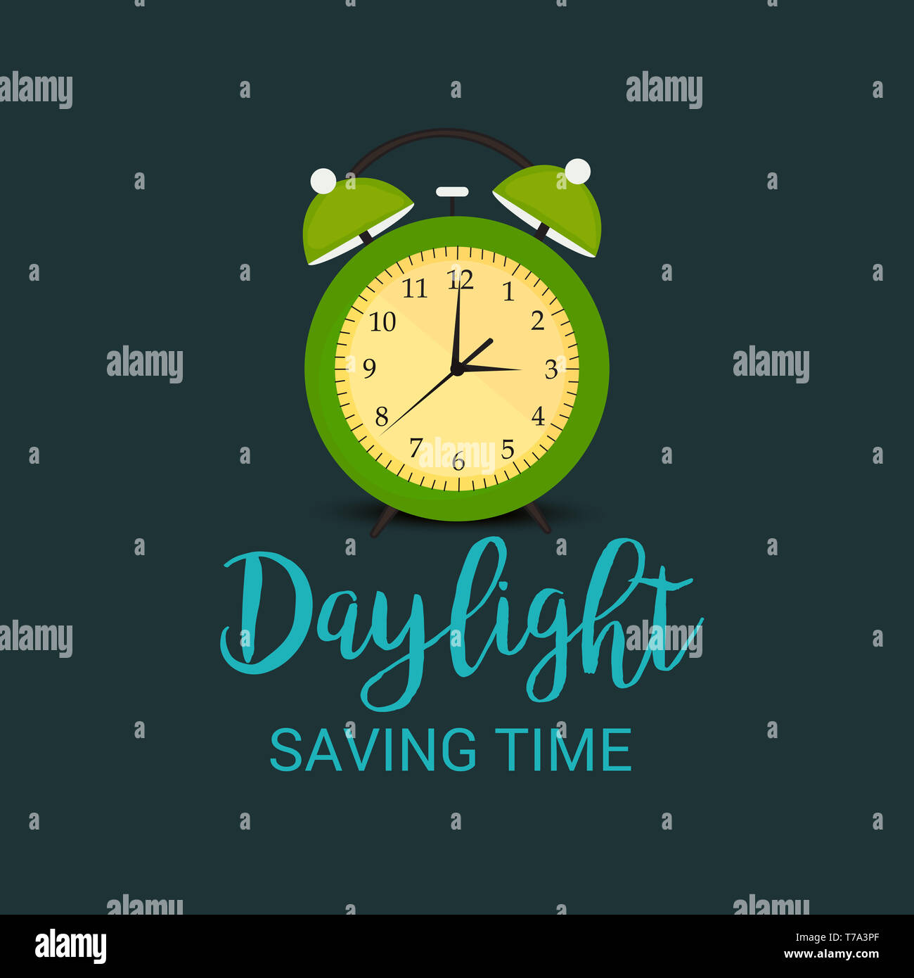 Vector illustration of a Banner for Change your clocks message for