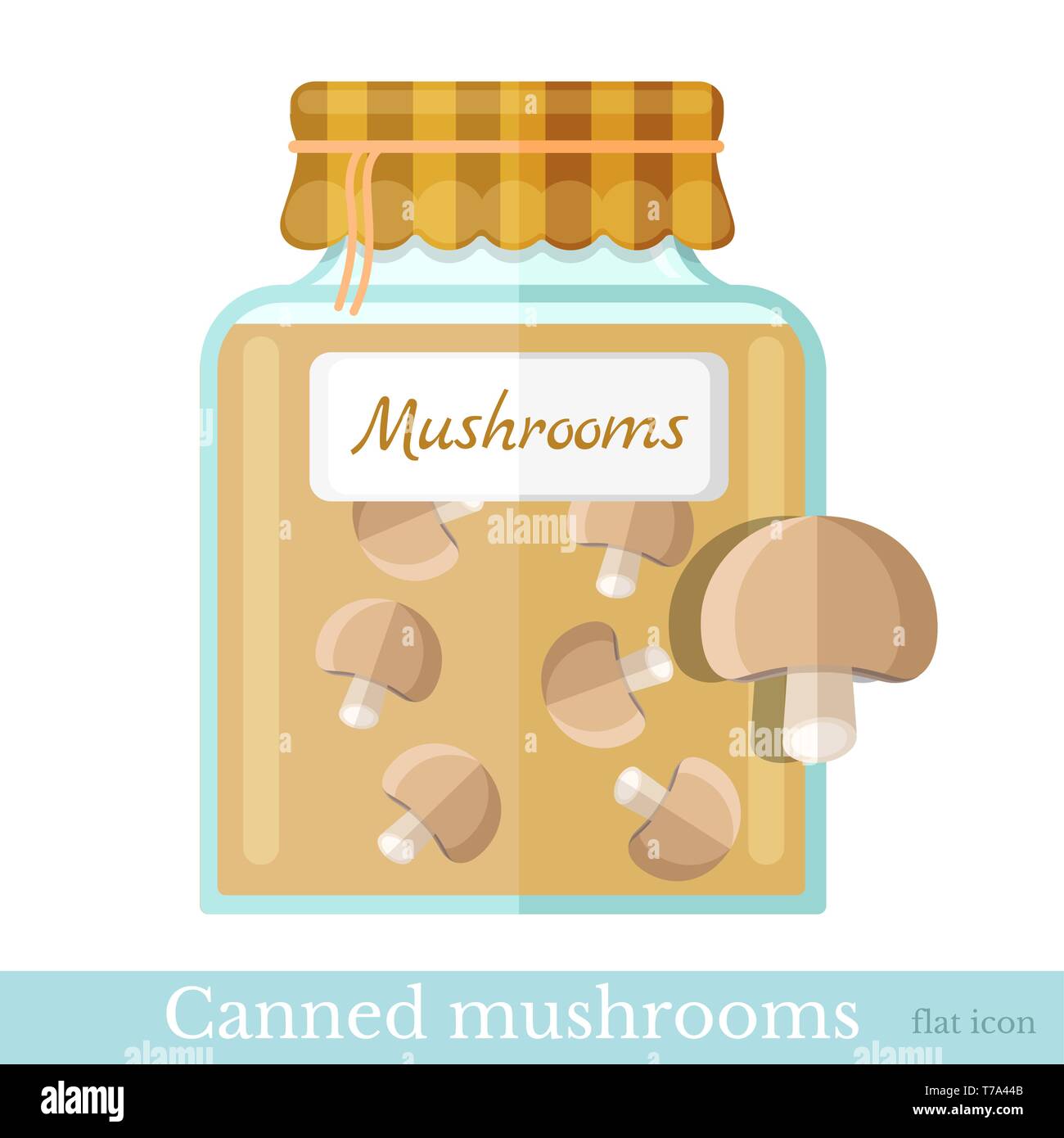 Glass jar with canned vegetables Stock Vector