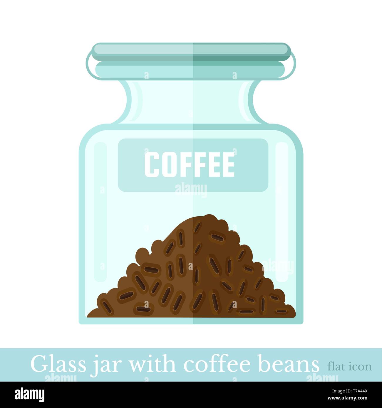 Cooffee flat illustration on white Stock Vector