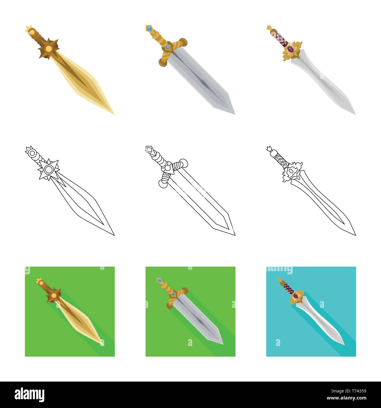 hilt,ancient,decoration,gold,star,roman,copper,steel,battle,silver,military,old,gemstone,fantasy,knight,war,game,armor,sharp,blade,sword,dagger,knife,weapon,saber,medieval,set,vector,icon,illustration,isolated,collection,design,element,graphic,sign, Vector Vectors , Stock Vector