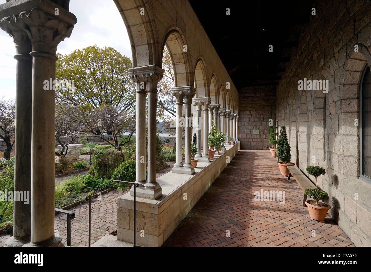 Bonnefont Cloisters And Herb Garden In The Met Cloisters Museum