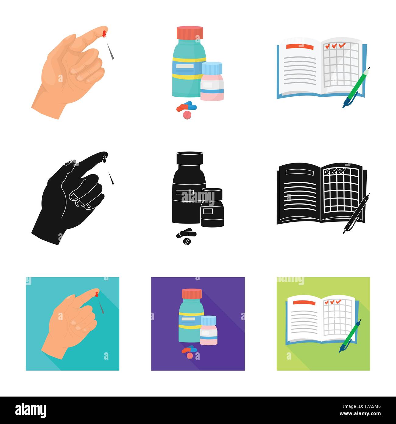 Dose diary Stock Vector Images - Alamy