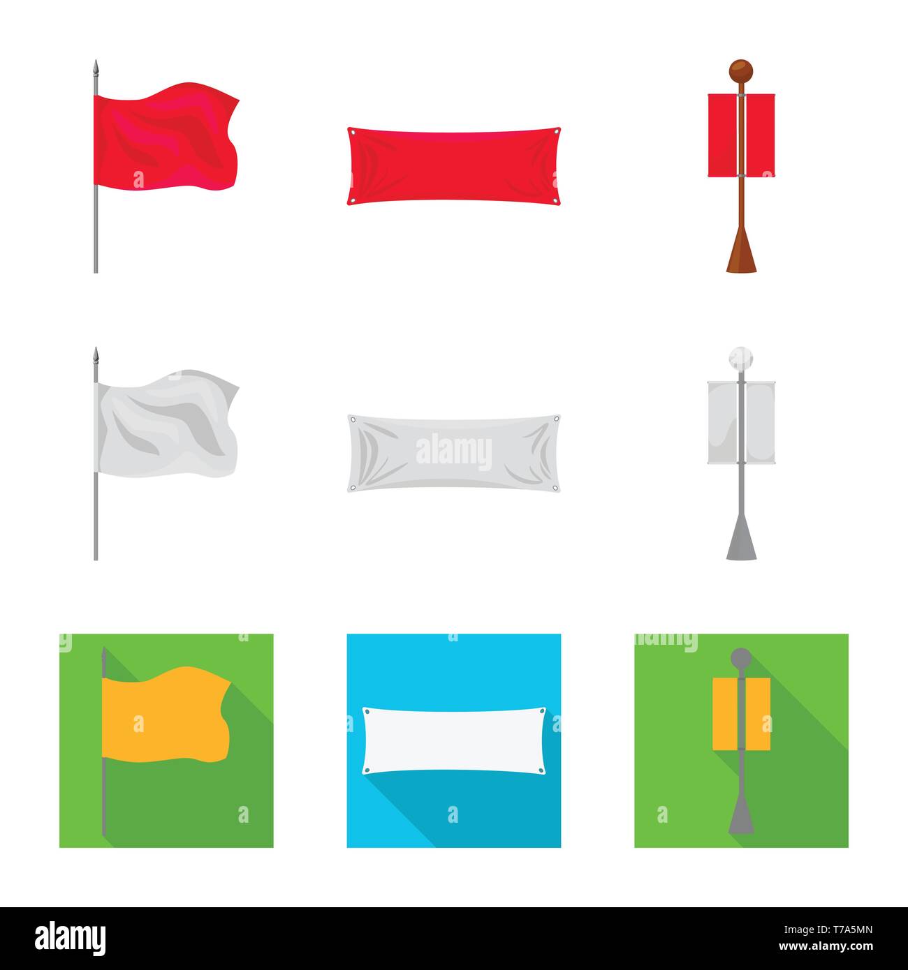 Flag Banner Cloth Screen Lamp Wind Frame Post Curtain Wall