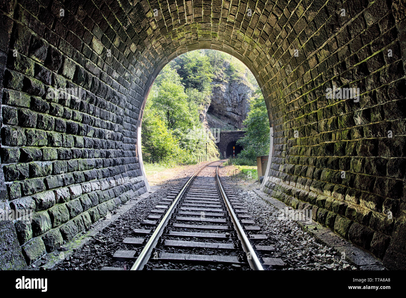 Railroad Tunnel - Harmanec, Slovakia Stock Photo
