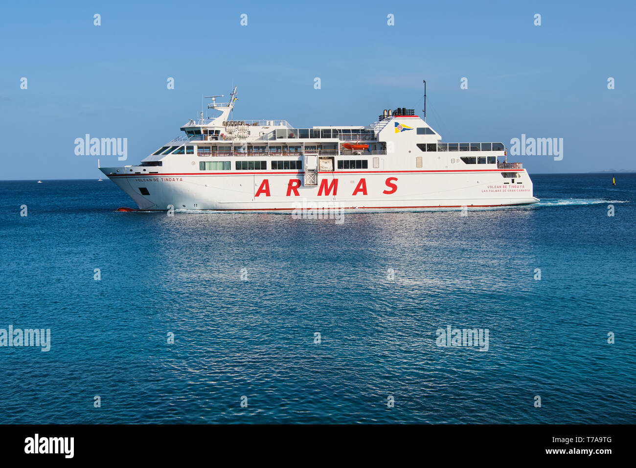 Playa Blanca Lanzarote Spain April 28 2019 Canary