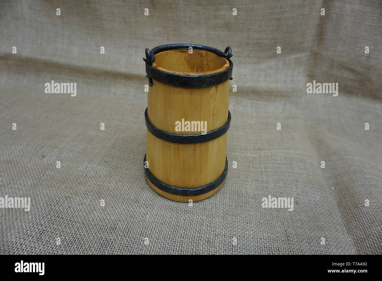 reconstructed mead hall drinking bucket from Butlers field anglo saxon