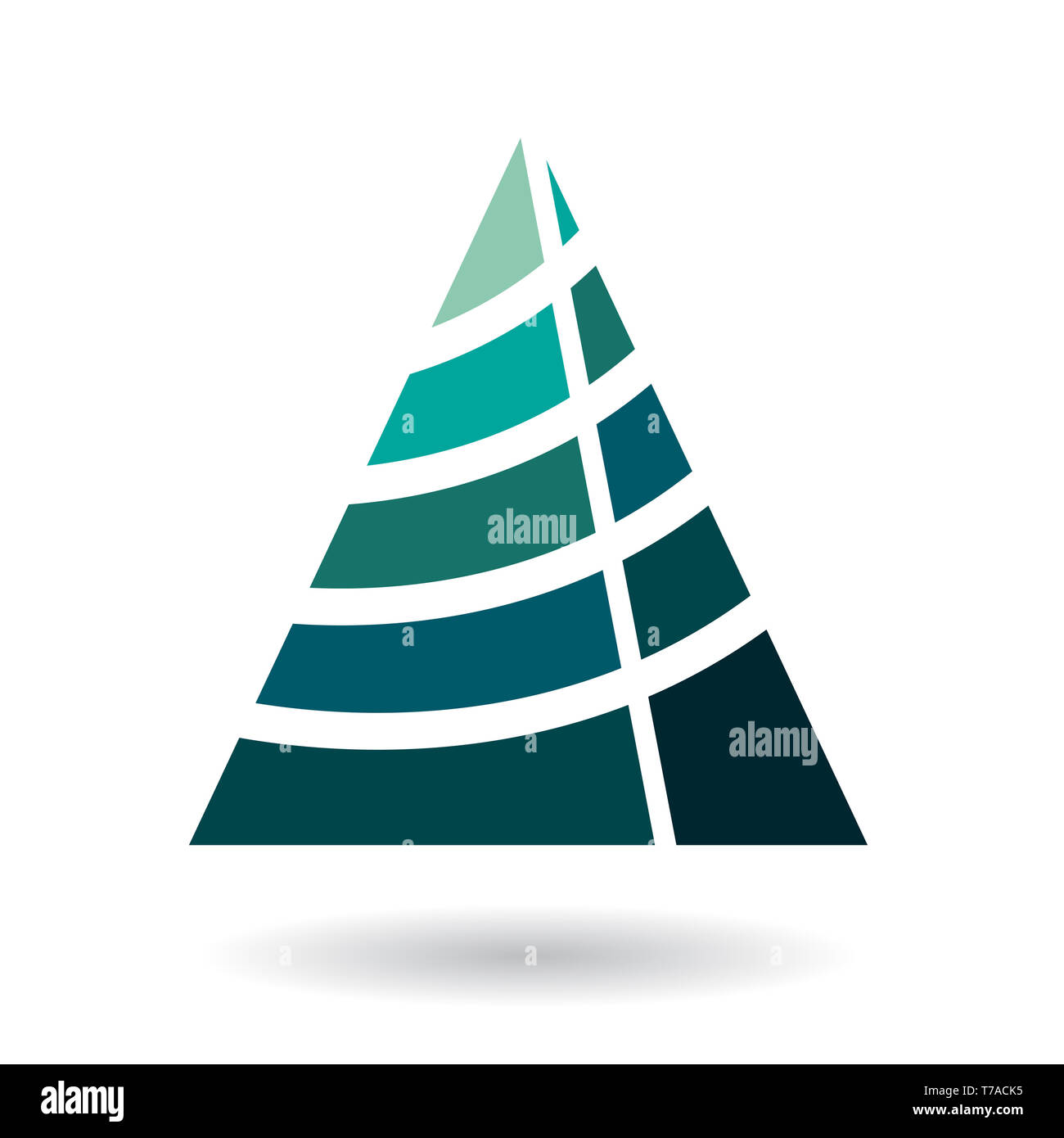 Design Concept of a Colorful Abstract Triangular Icon of Letter A ...