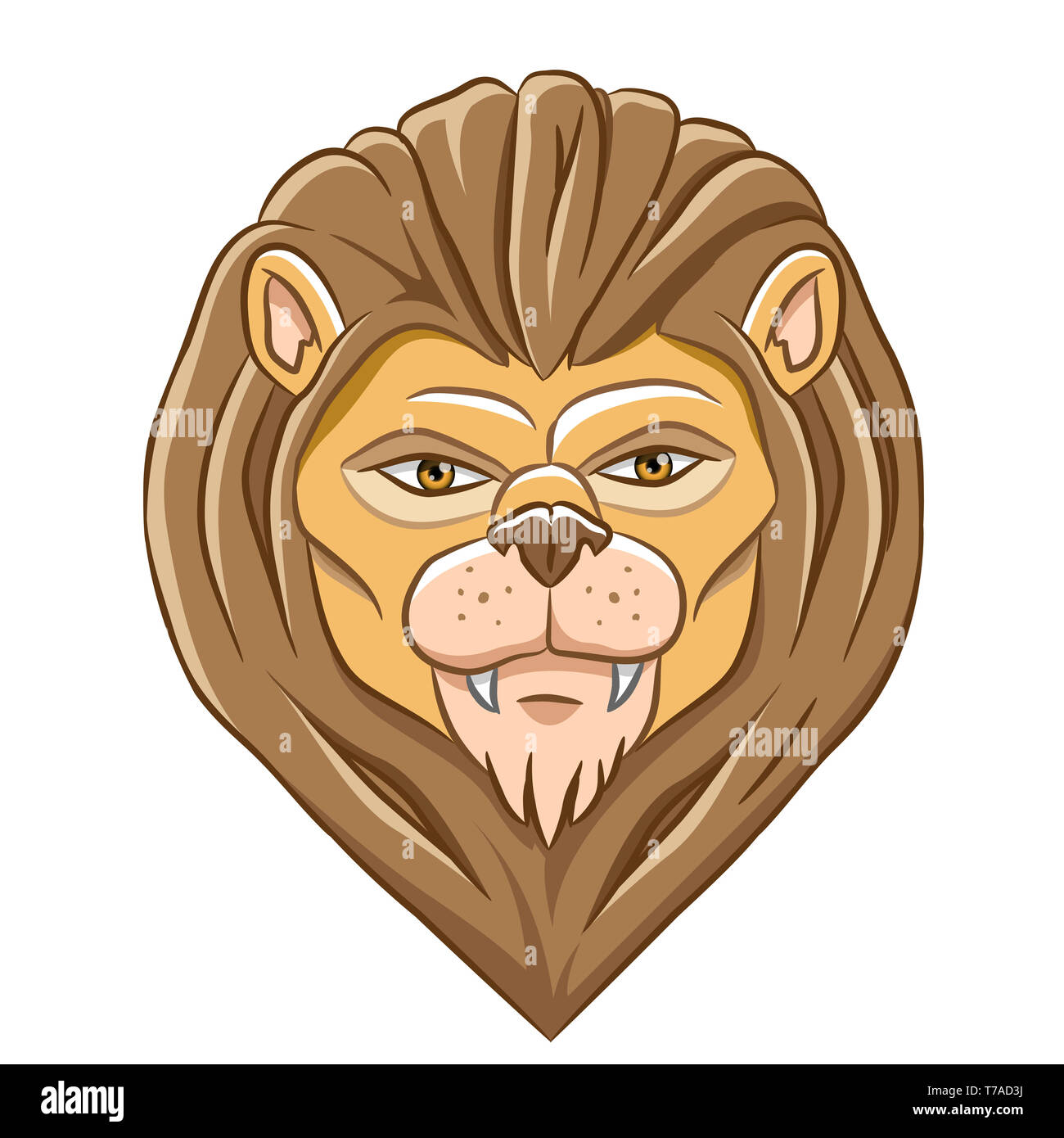 How To Draw A Cartoon Lion Face