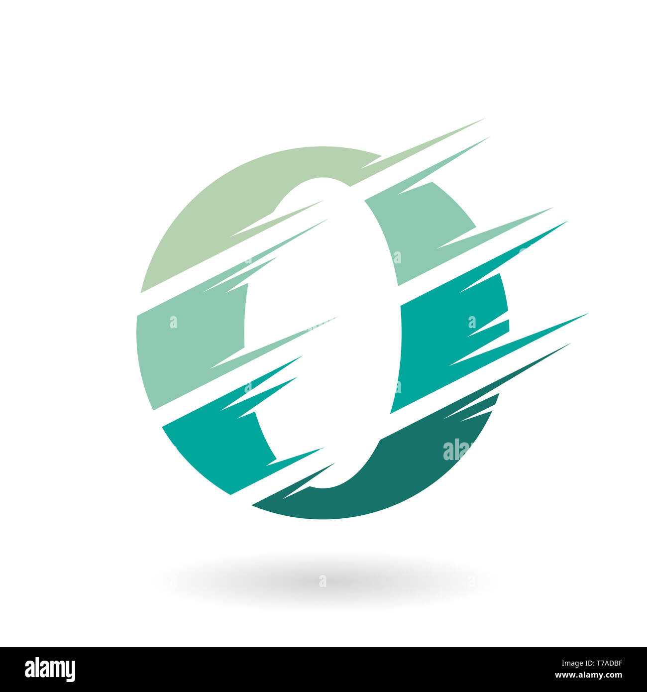 Design Concept of an Abstract Icon of Letter O, Vector Illustration ...