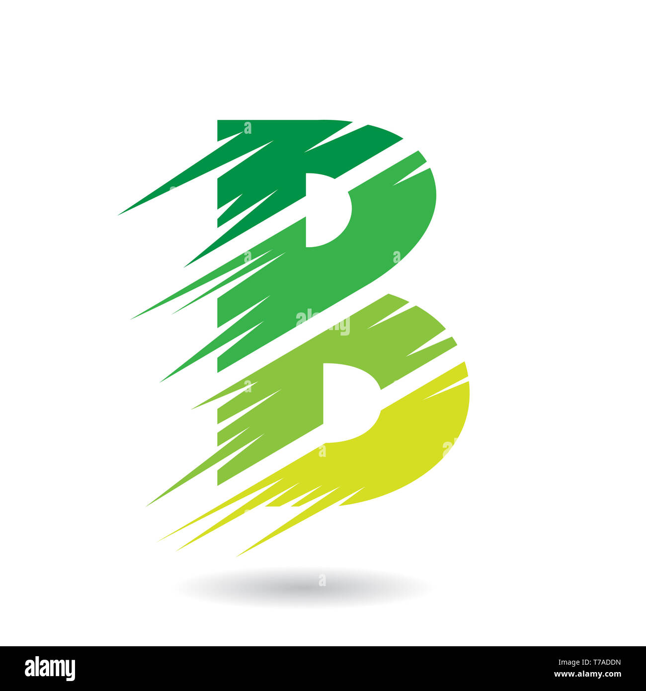Design Concept of a Abstract Icon of Letter B, Vector Illustration ...