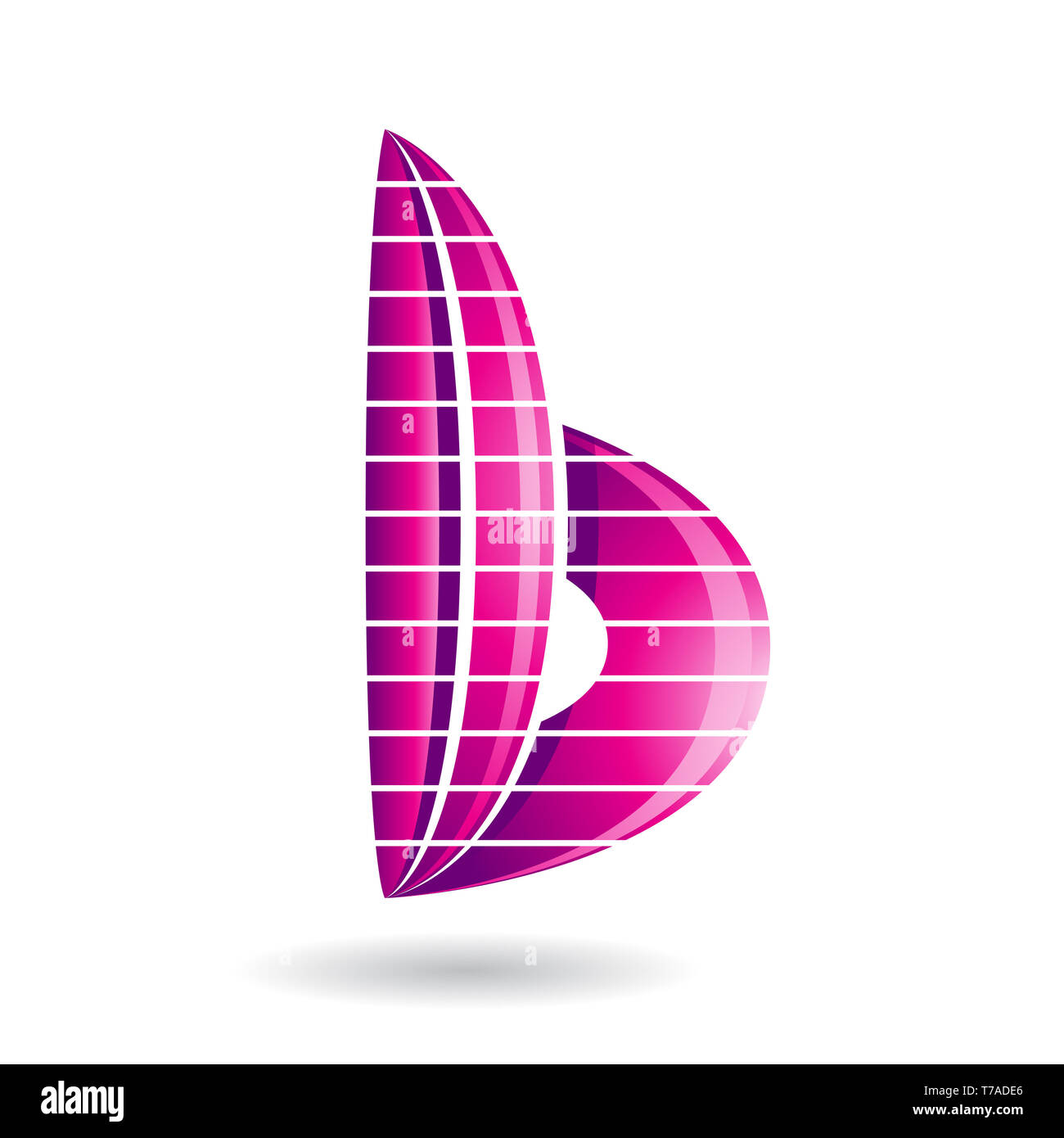 Design Concept of a Abstract Icon of Letter B, Vector Illustration ...