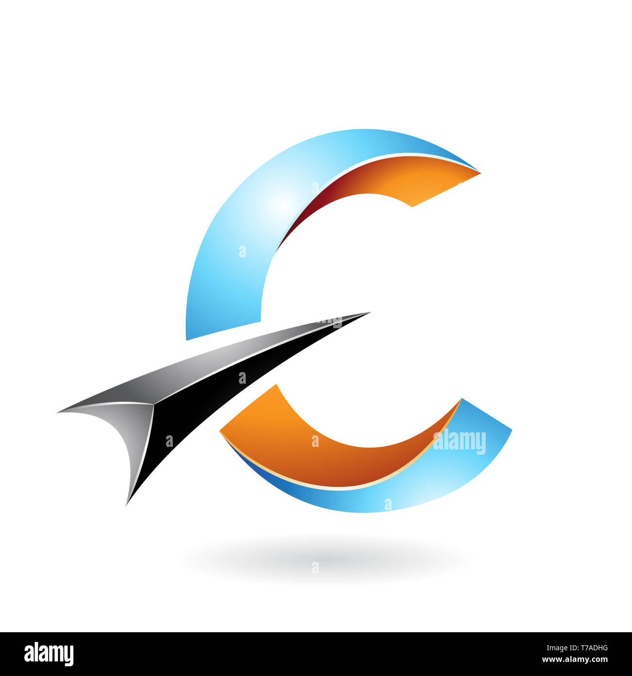 Design Concept of a Abstract Icon of Letter C, Vector Illustration ...