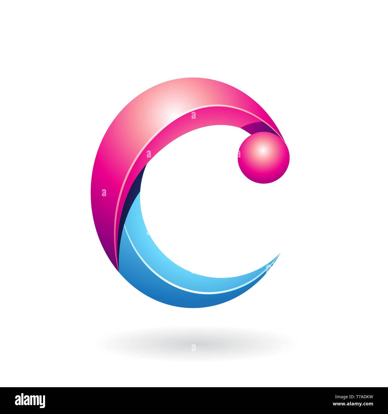 Design Concept of a Abstract Icon of Letter C, Vector Illustration ...