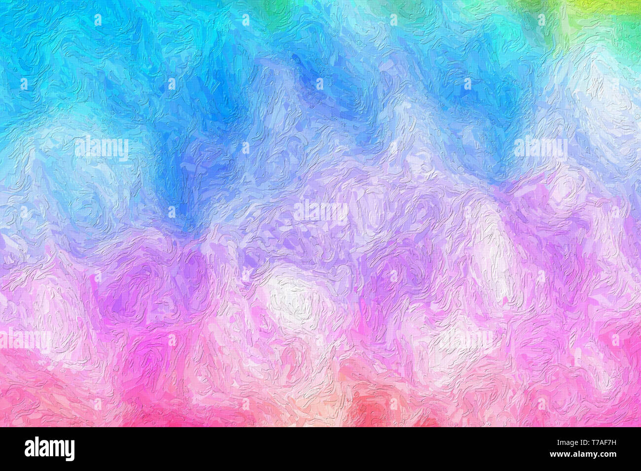 Colorful oil painting hand-painted art illustration : abstract texture on  canvas, background (High-resolution 2D CG illustration Stock Photo - Alamy