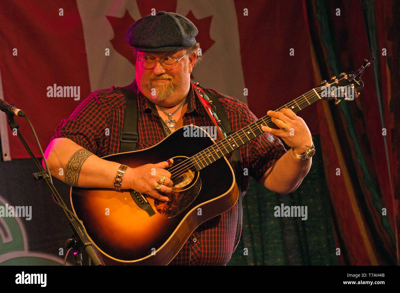 J.P. Cormier playing at the Shetland Folk Festival 2019. He is a Canadian bluegrass folk Celtic