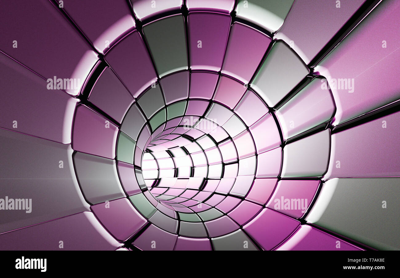 Abstract tunnel technology background Stock Photo - Alamy