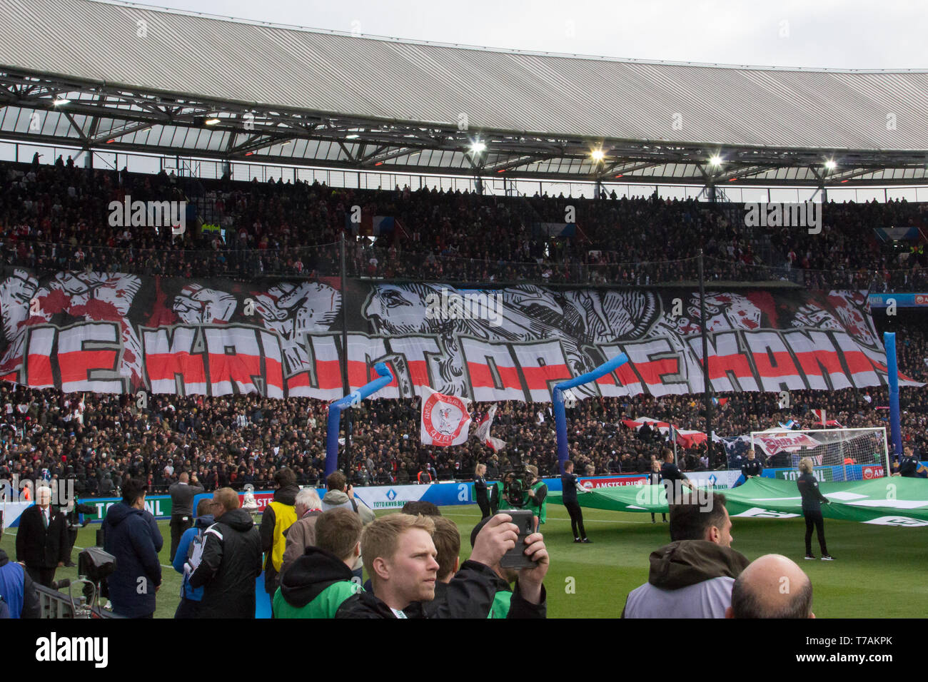 may 2019 Rotterdam, The Soccer Dutch Cupfinal Willem II v Ajax KNVB Bekerfinale 2019 Tifo Ajax Photo - Alamy