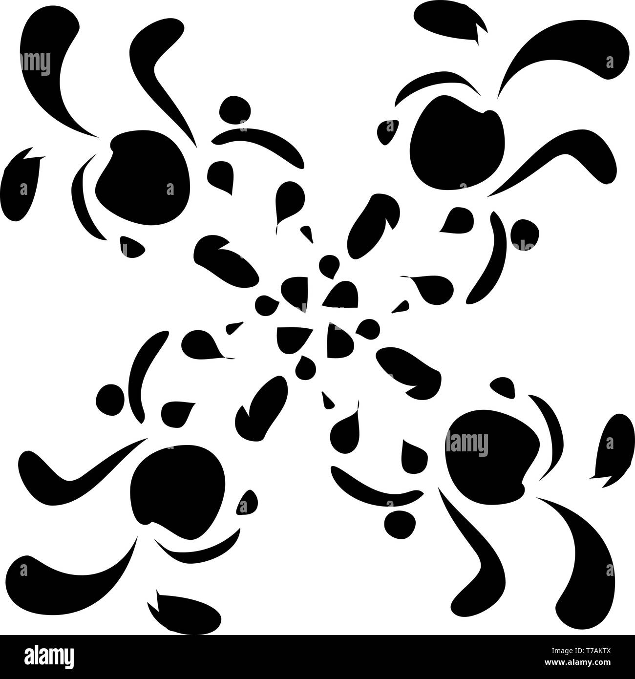 optical art abstract background wave design black and white Stock ...