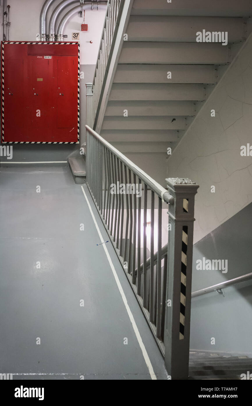 Emergency Exit From A Building In New York On The 37th Floor Stock
