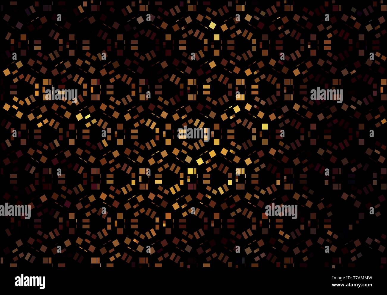 Vector black background with gold oriental ornament Stock Vector Image ...