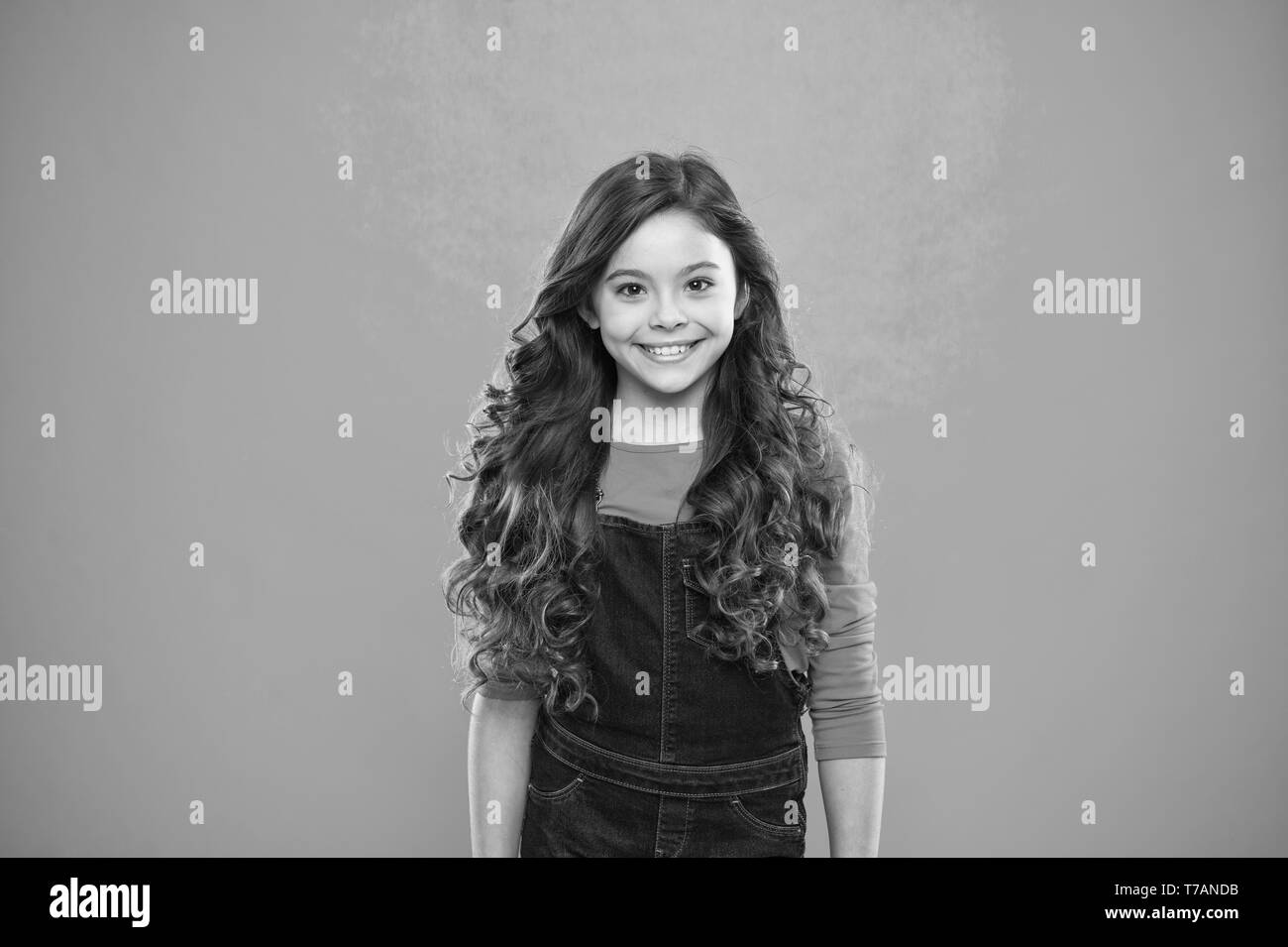 Extreme Hair Volume Kid Girl Long Healthy Shiny Hair Kid Happy