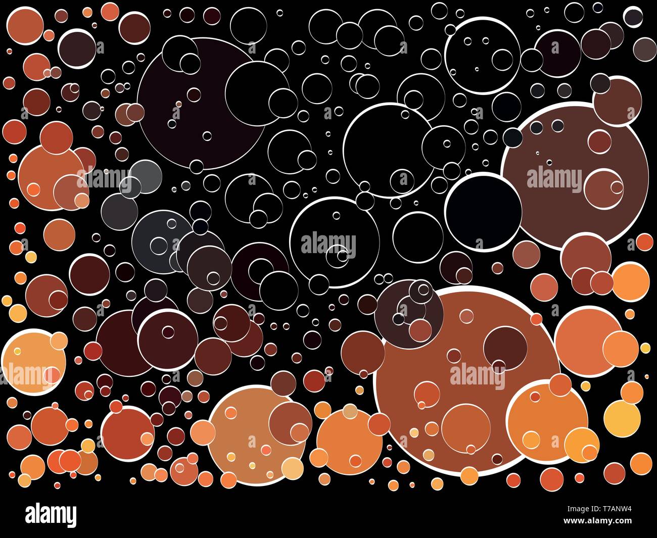 Vector background of cola bubbles. Sparkling bubbles Stock Vector Image