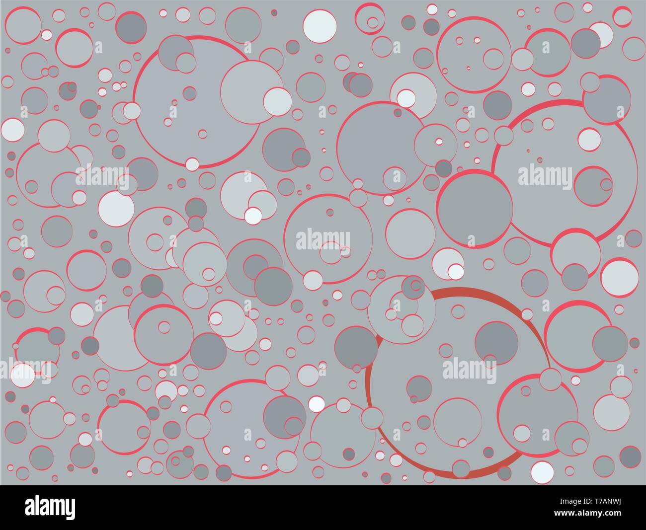 Snowfall is a seamless pattern. Colorful background with circles, dots, rounds Vector Illustration Flat Scandinavian style for printing on fabric, gif Stock Vector
