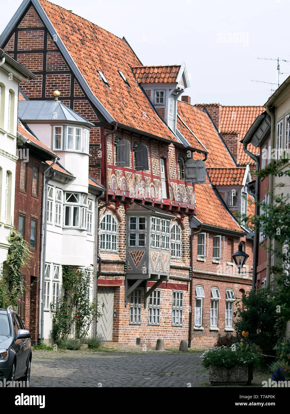 Obere Ohlingerstrasse in Lueneburg, Germany. Stock Photo