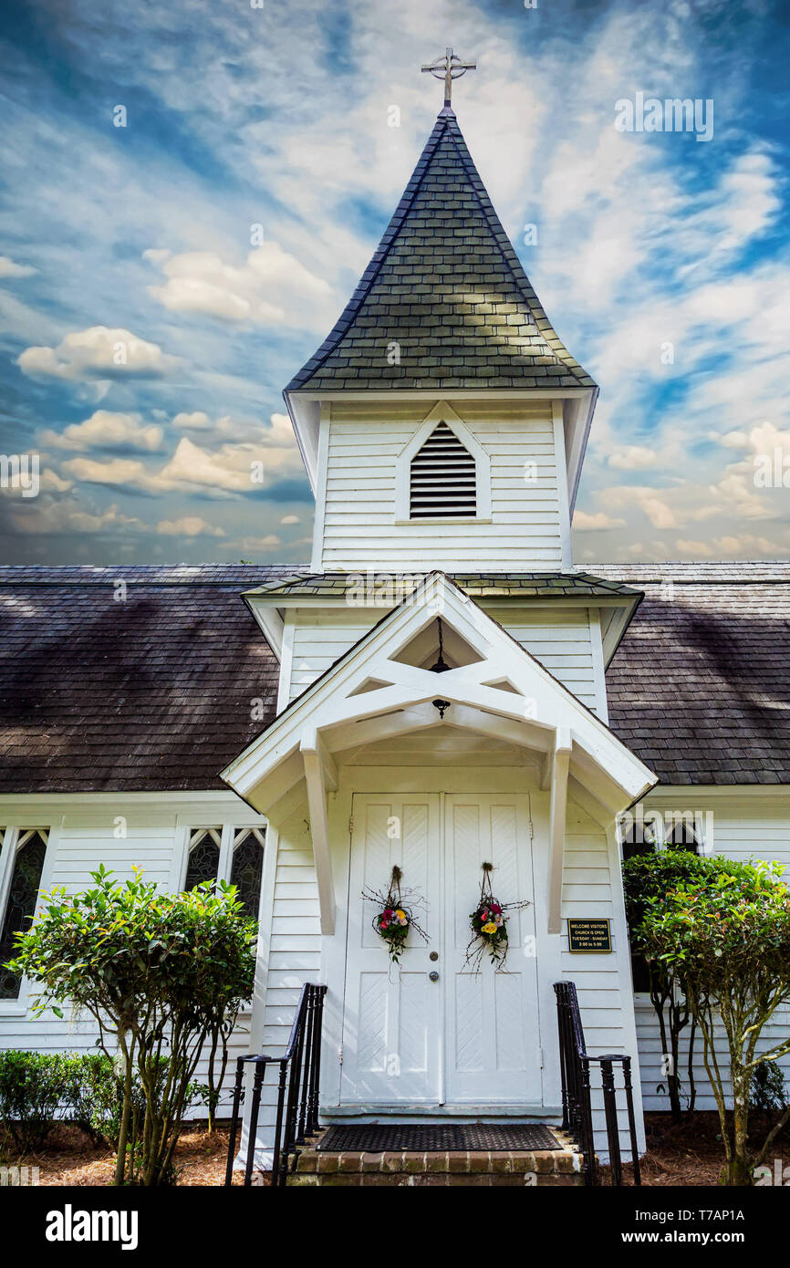 Chapel in Early Morning Stock Photo