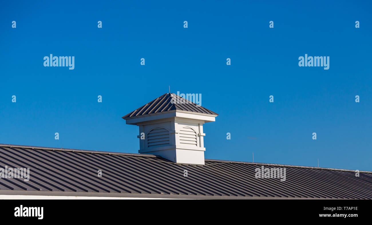 Cupola on Pier Roof Stock Photo