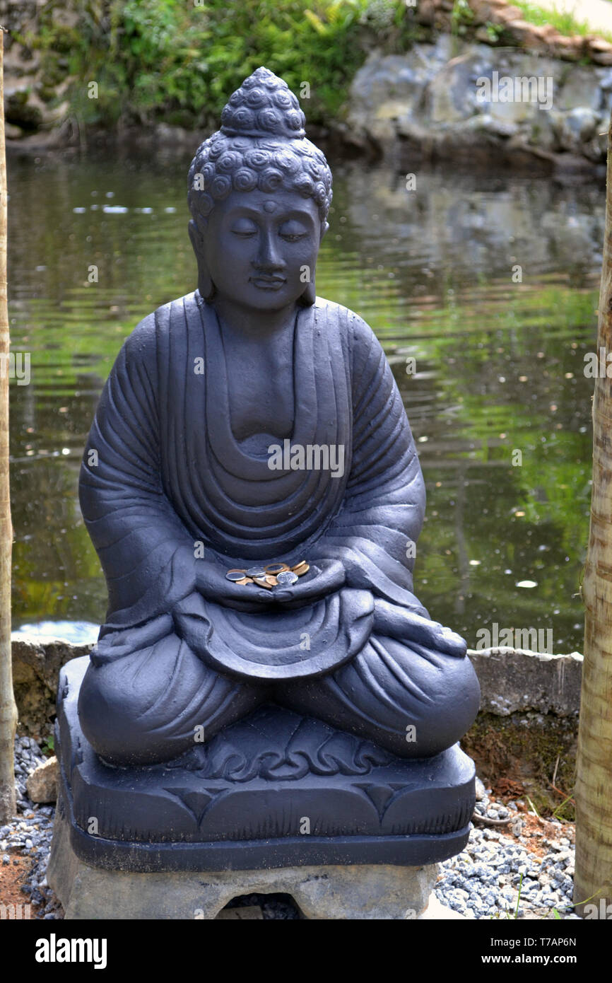 Buddha statue in meditation Stock Photo Alamy