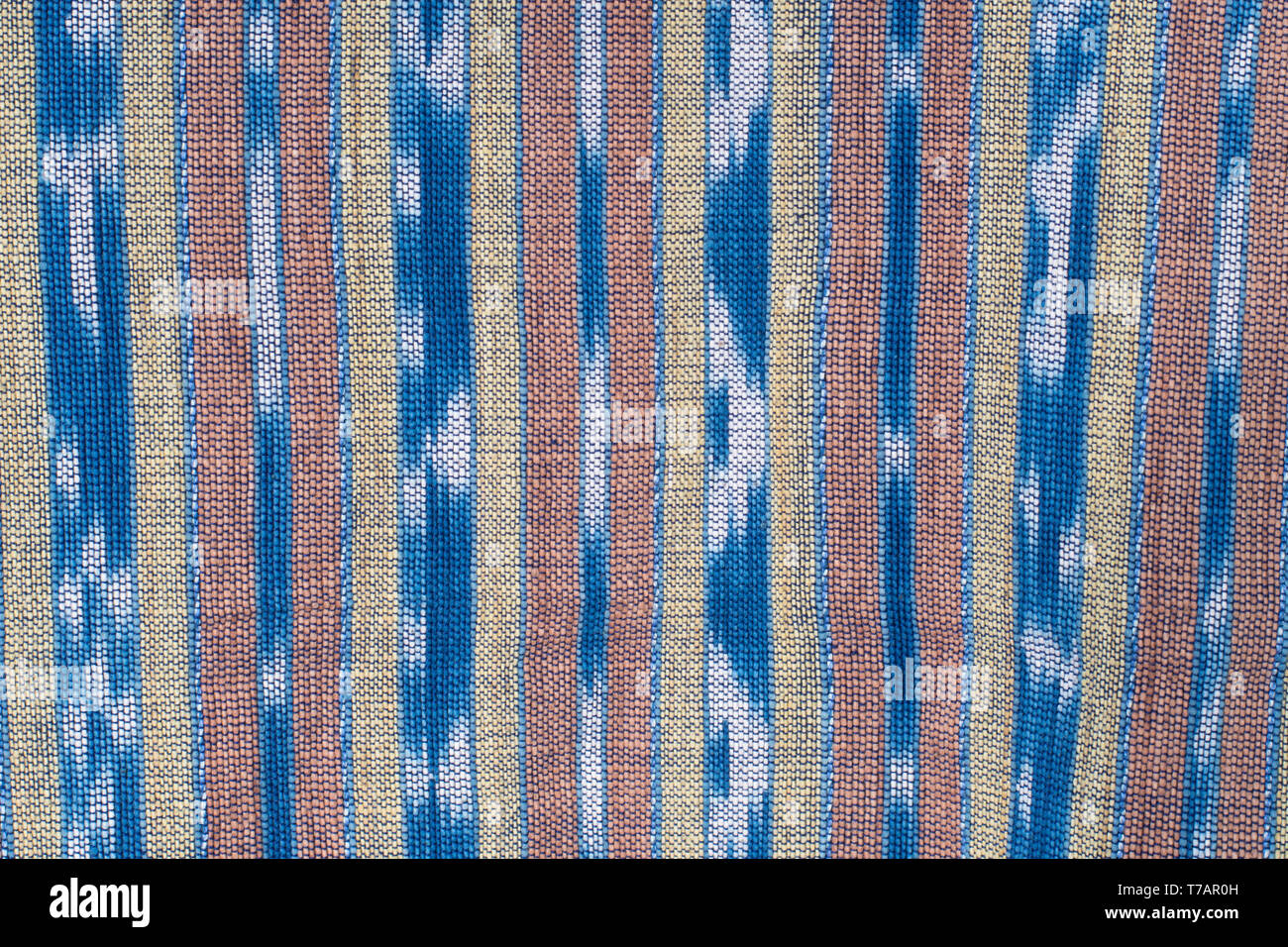 Handmade cotton woven fabric as a background and texture Stock Photo Alamy