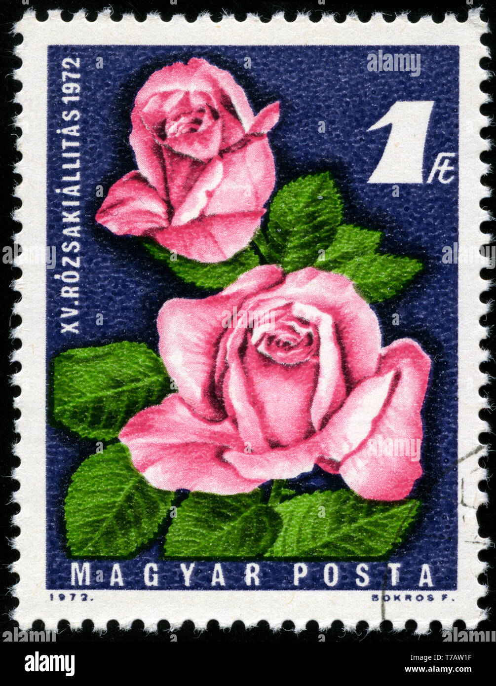 Postage stamp from Hungary in the Exhibitions series issued in 1972 Stock Photo
