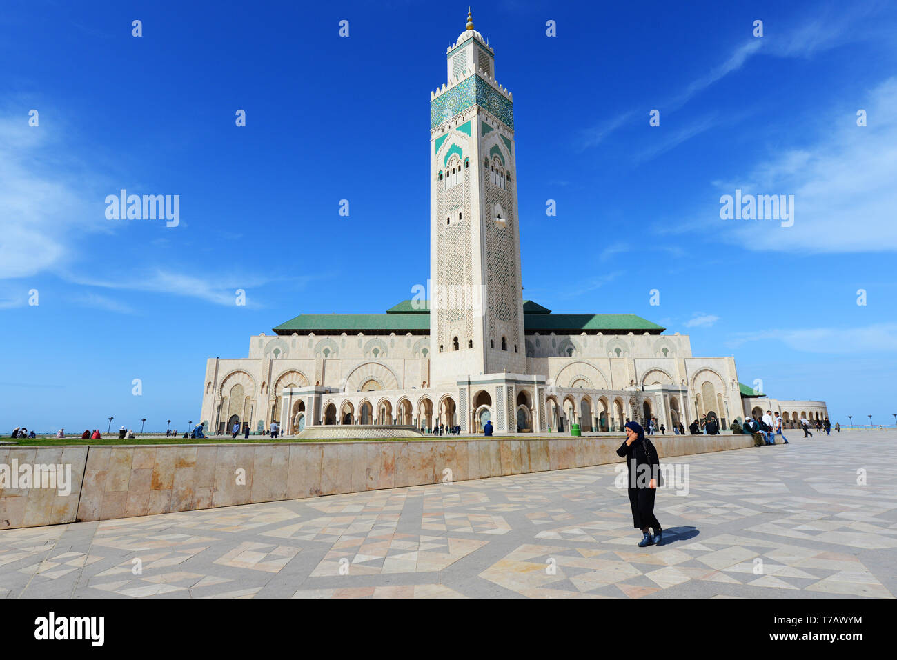 Hassan II mosque in Casablanca, Morocco. Stock Photo