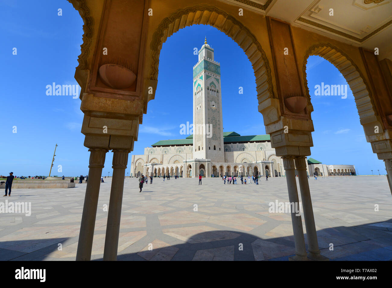 Hassan II mosque in Casablanca, Morocco. Stock Photo