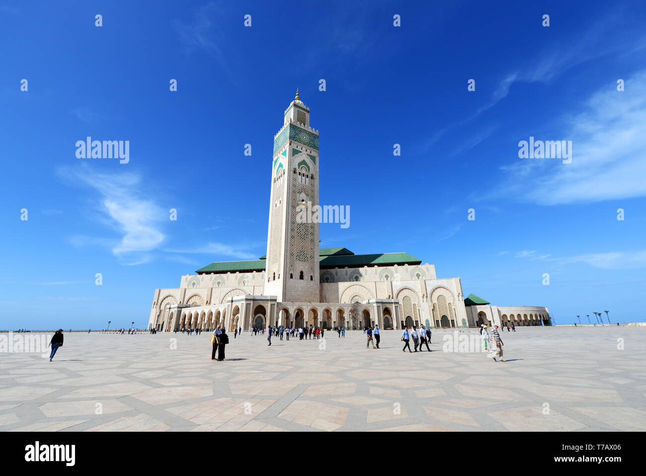 The Hassan II mosque in Casablanca, Morocco. Stock Photo