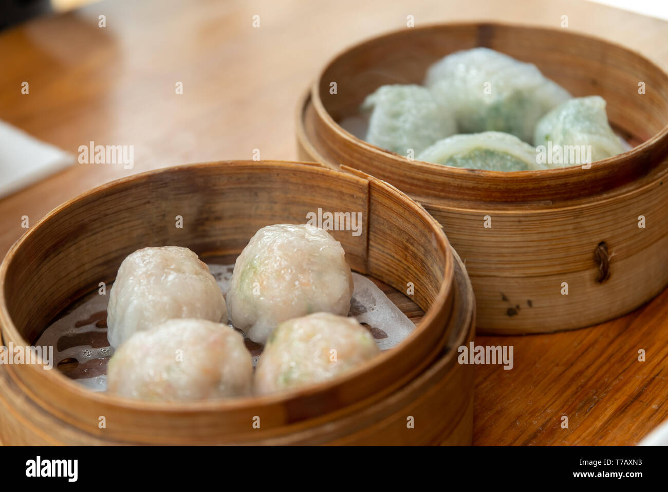 Popular asia food fork dimsum in the bowl Stock Photo Alamy