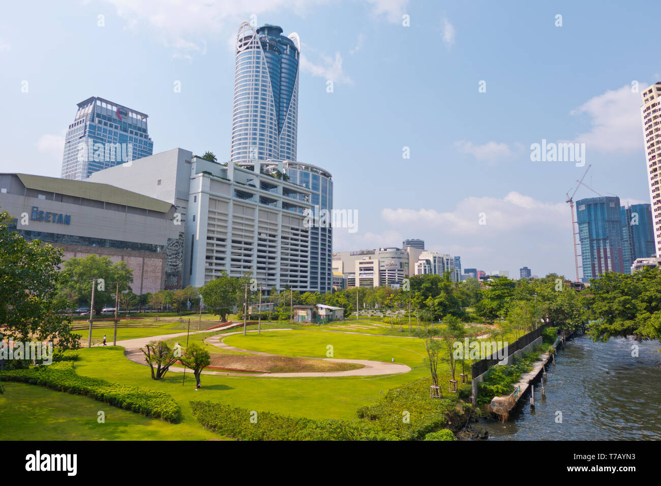 Pathumwananurak Park, Pathum Wan district, Bangkok, Thailand Stock Photo Alamy