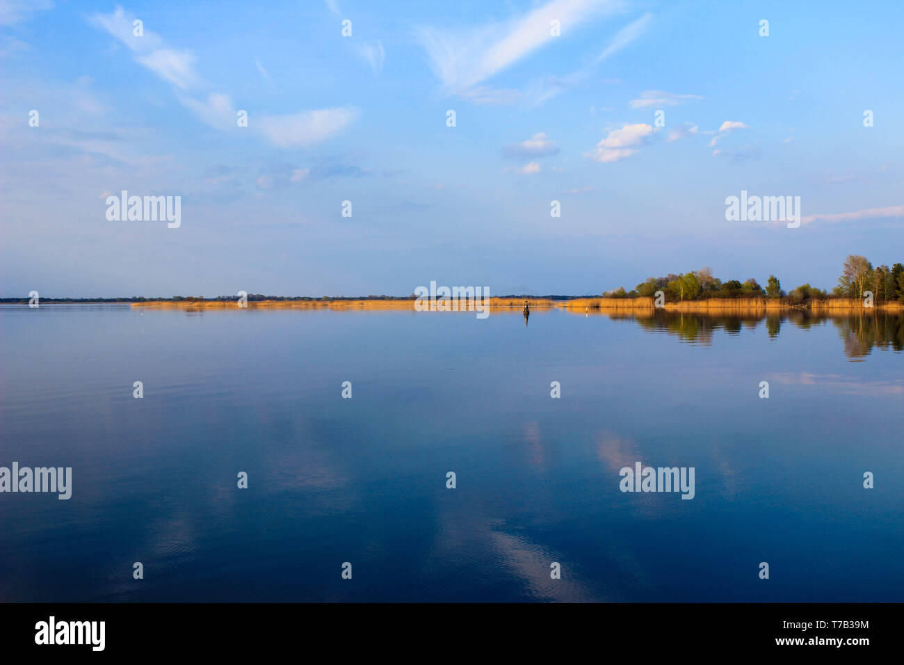 The photo of blue water island view Stock Photo - Alamy
