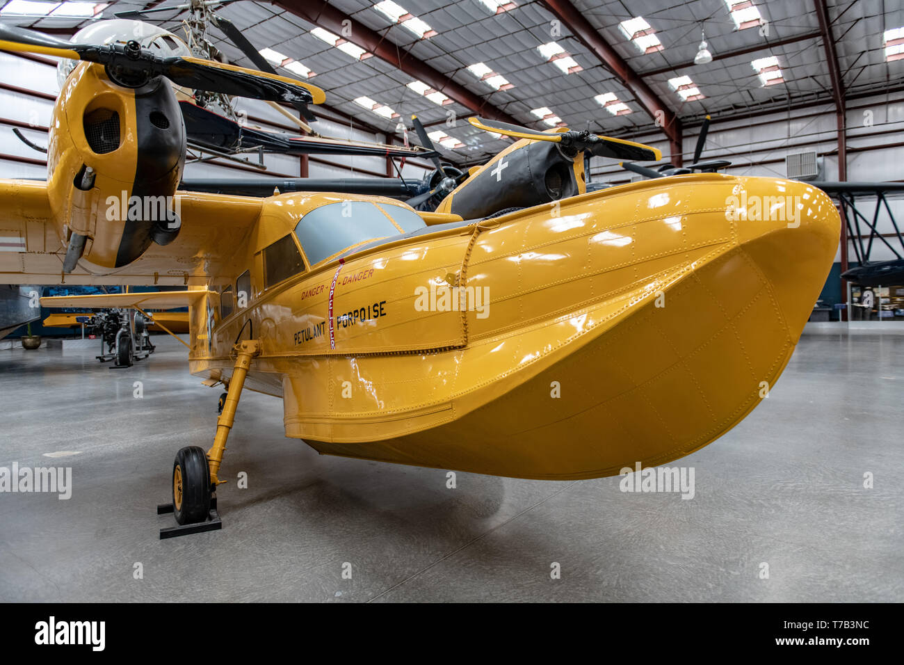 Grumman J4F-2 Widgeon 'Petulant Porpoise' (Navy) at Pima Air & Space Museum in Tucson, Arizona, USA Stock Photo