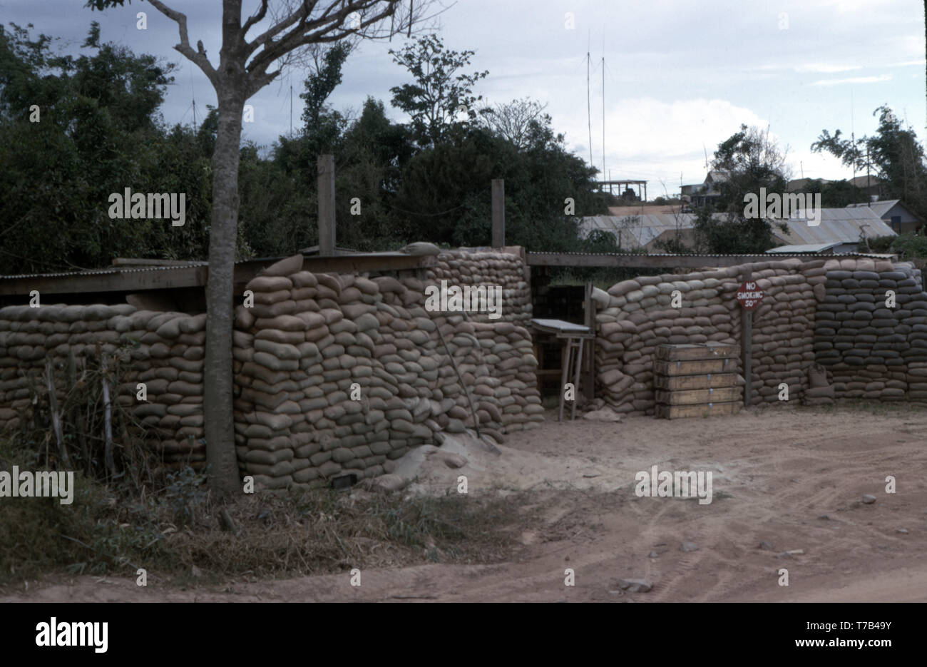 Vietnam War Bunkers Sandbags