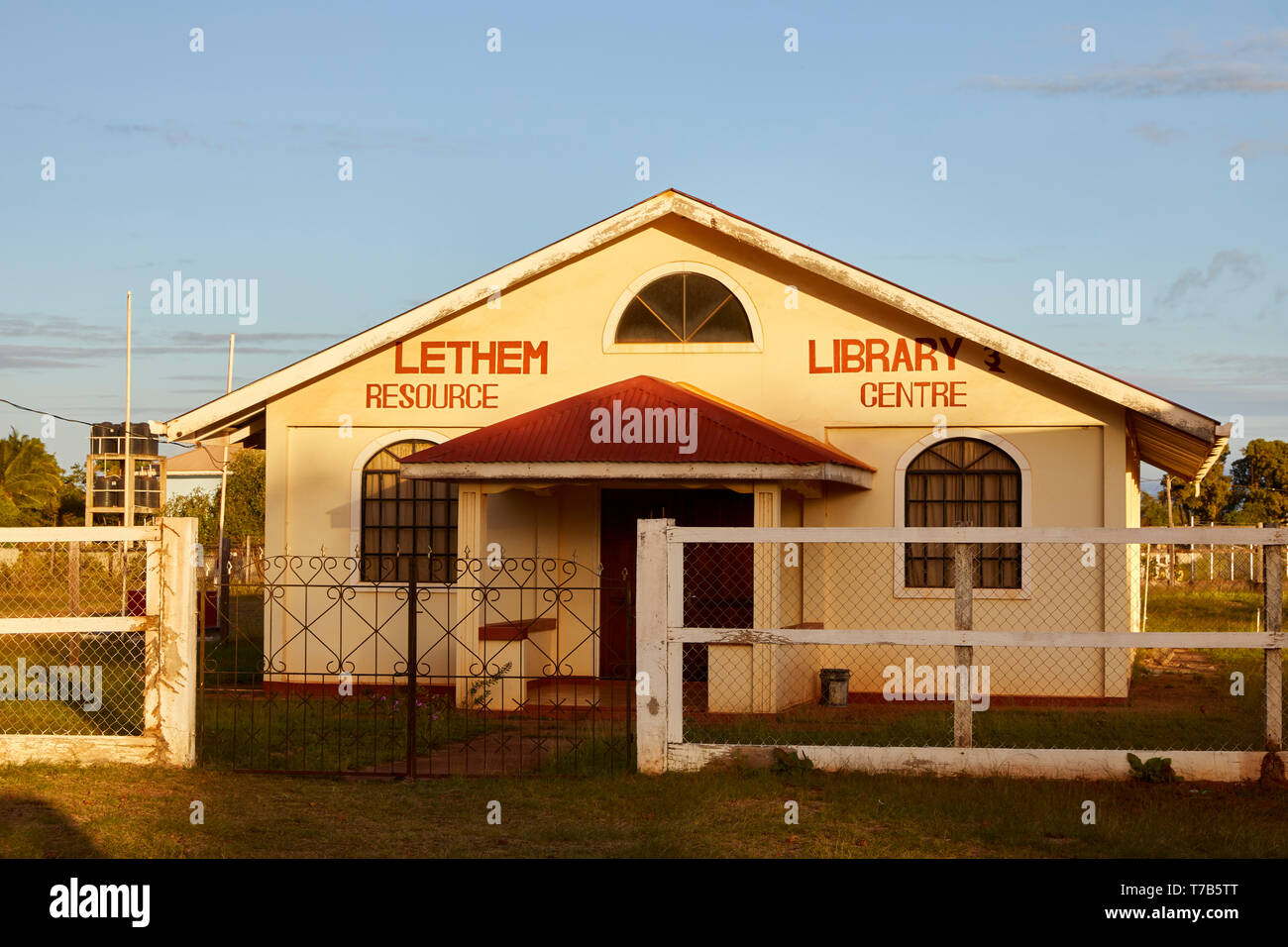 Lethem Library and Resource Center in Lethem Guyana South America Stock Photo